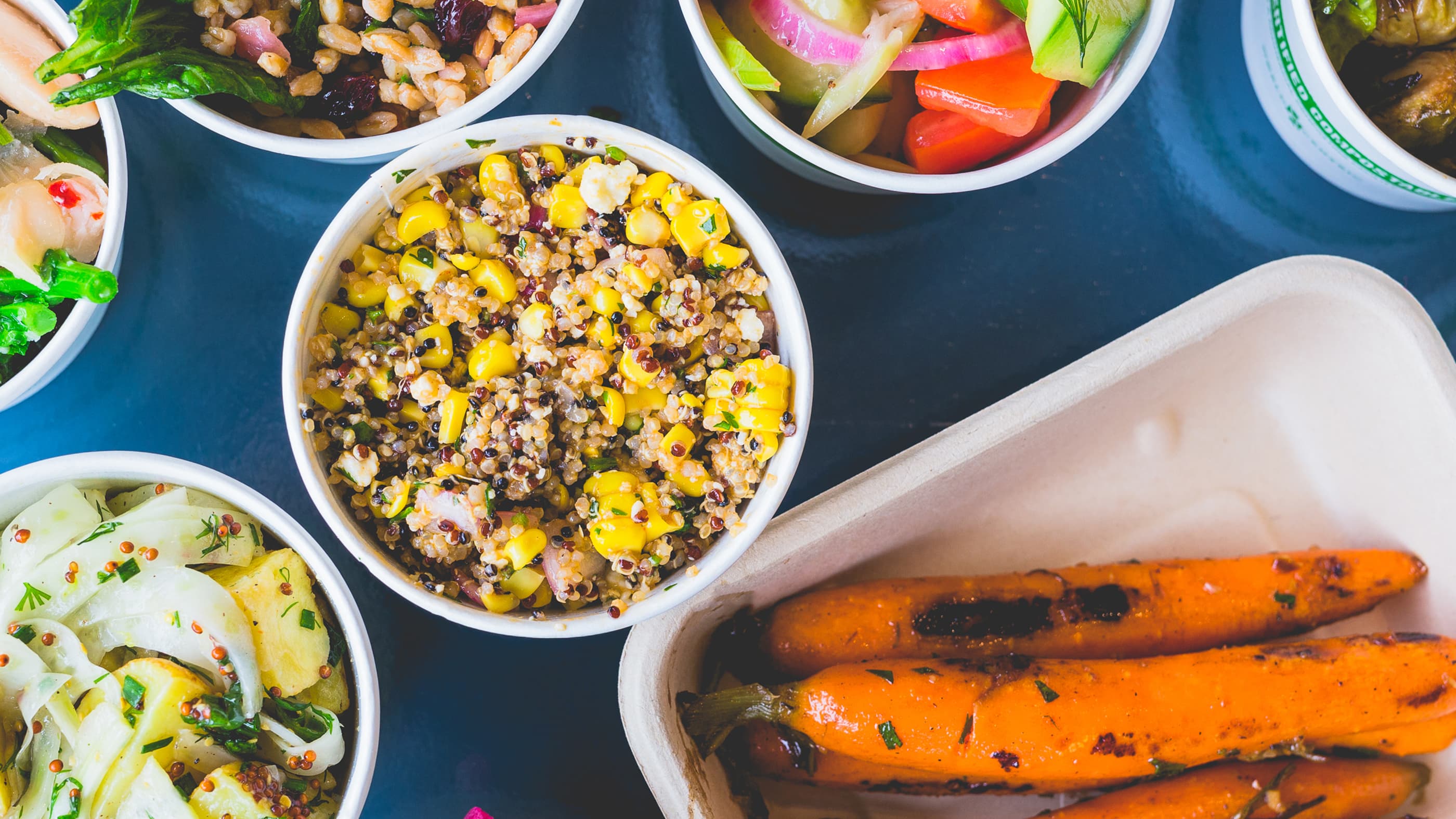 Farmly tray of food