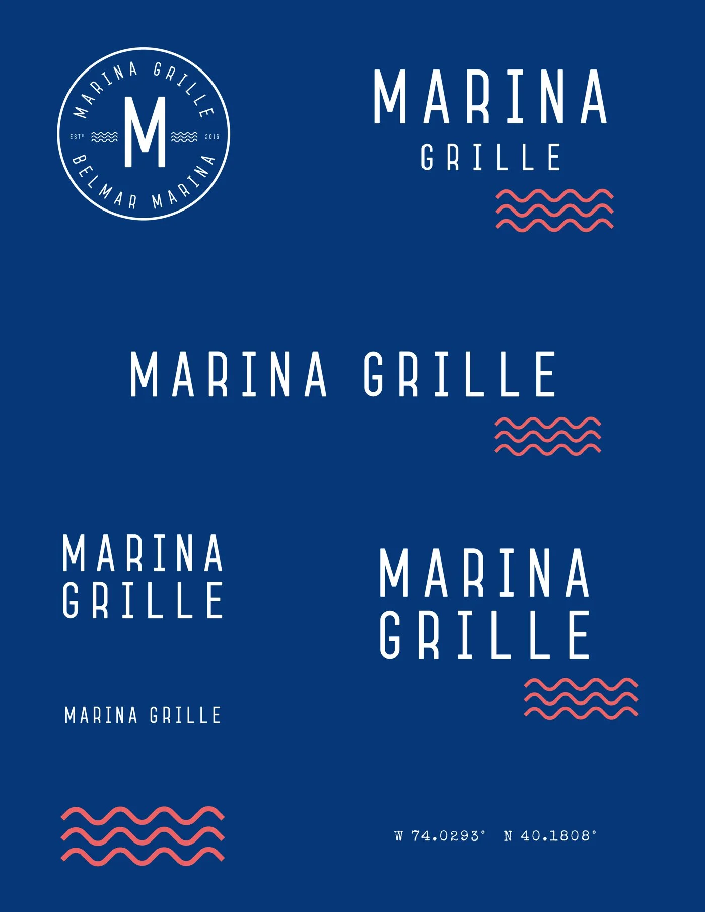 Marina Grille Logo design