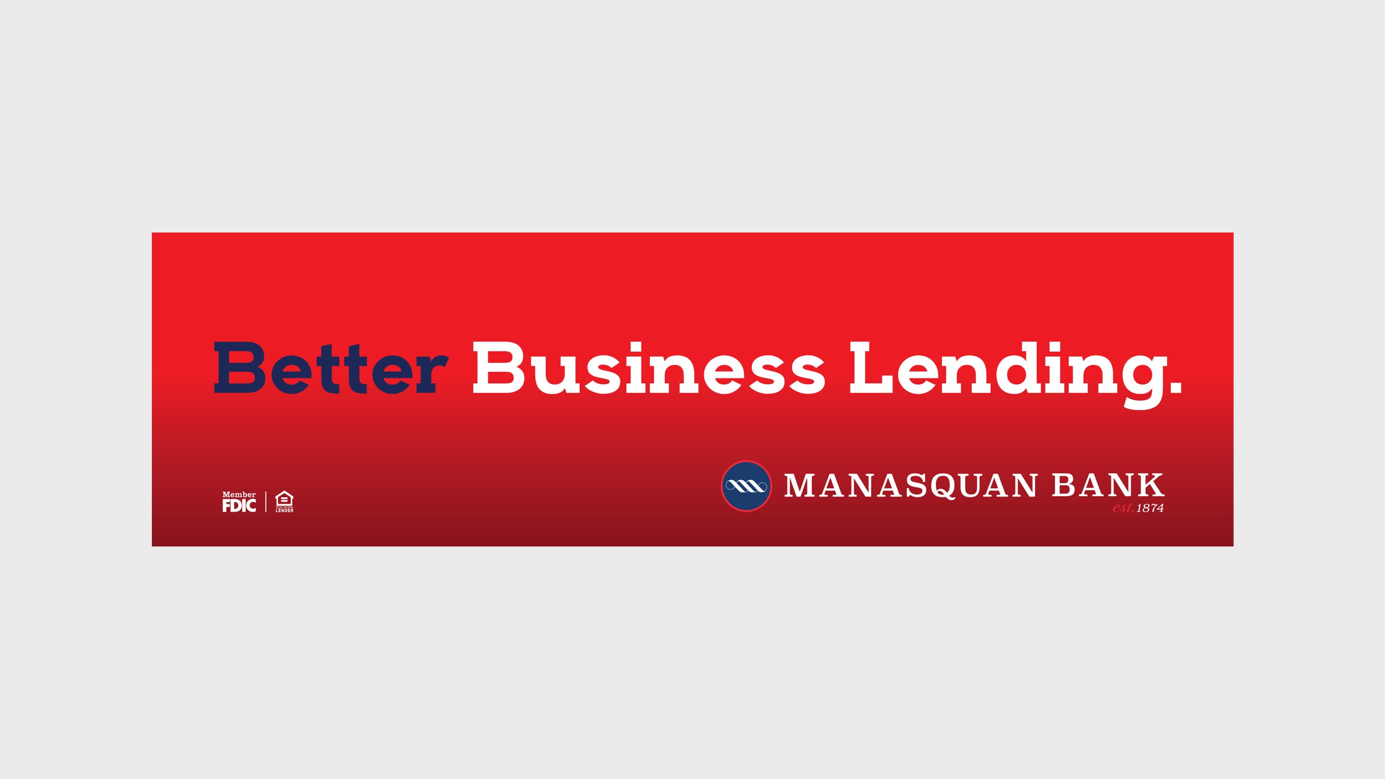 Manasquan Bank Billboard Better Business Lending