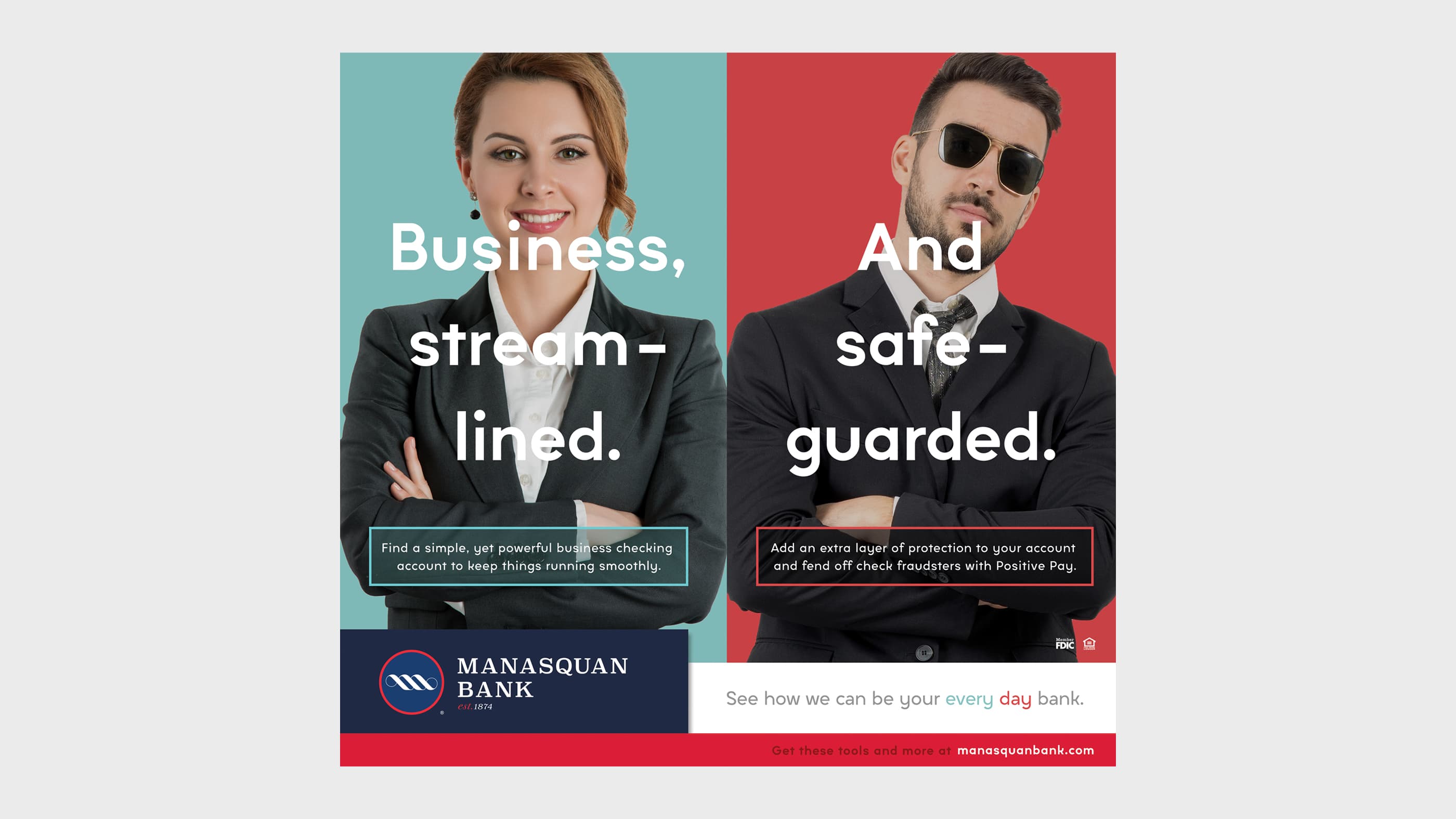 Manasquan Bank Cross Sell Print Advertising
