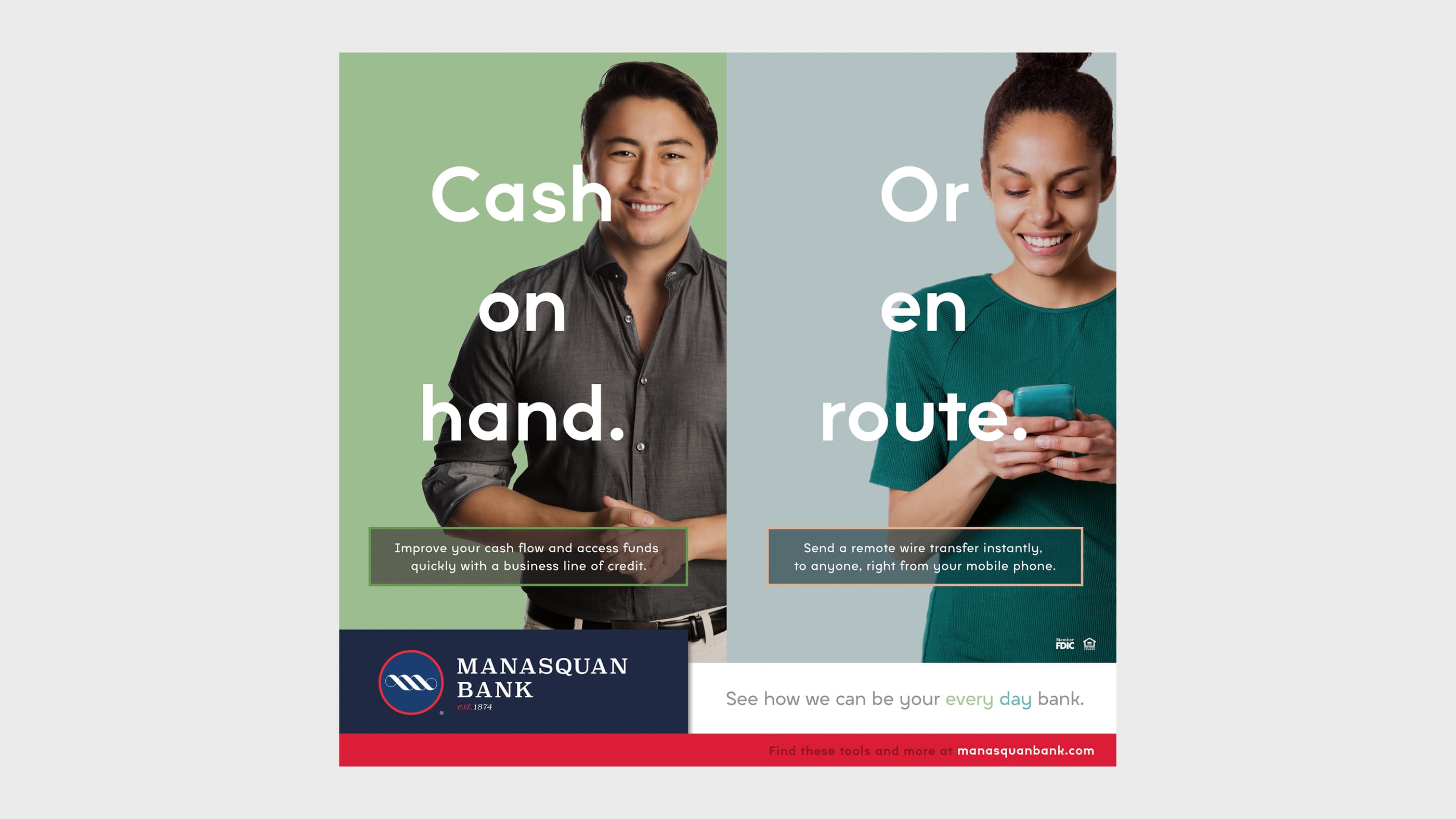 Manasquan Bank Cross Sell Print Advertising
