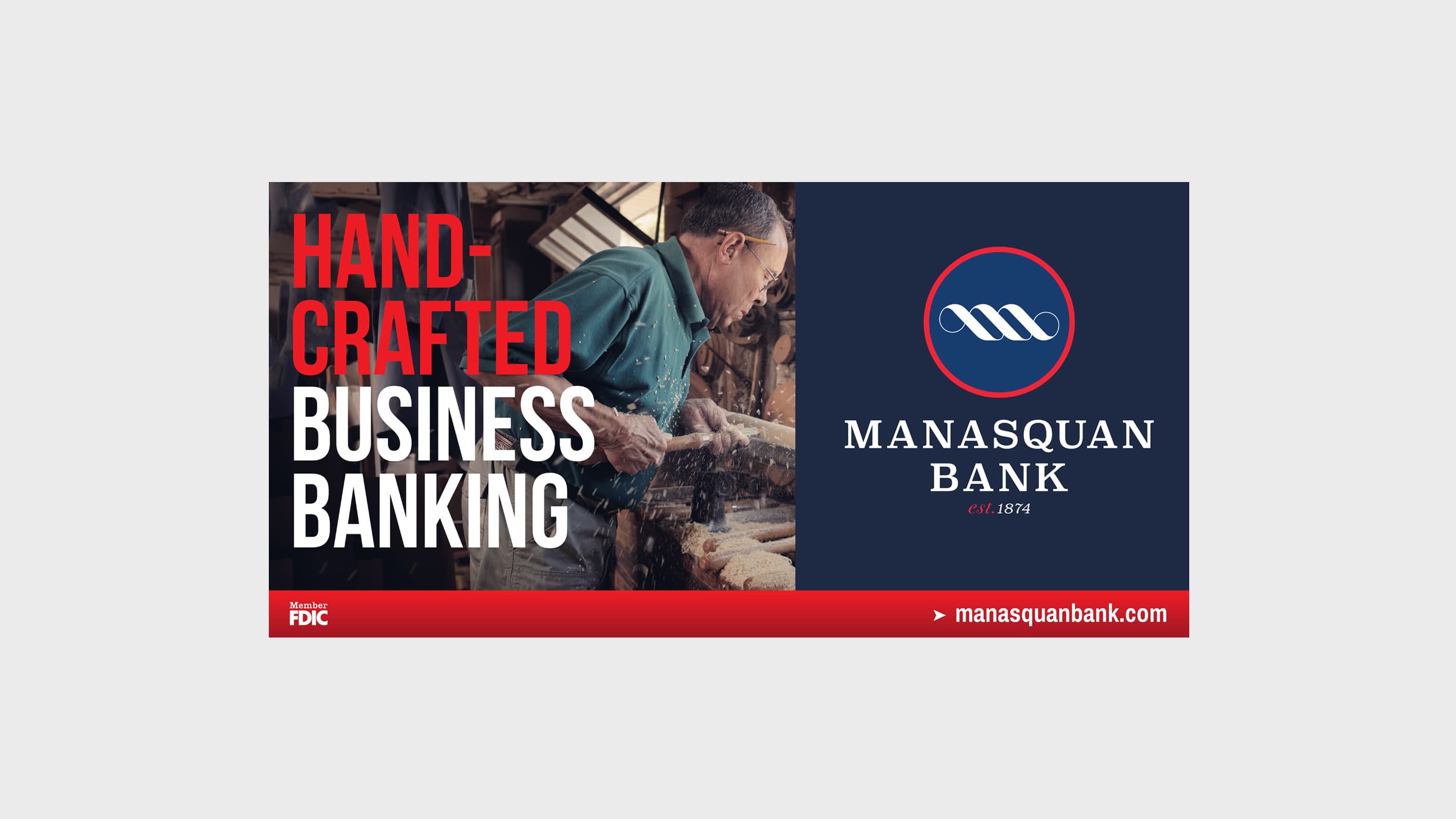 Manasquan Bank Billboard Handcrafted