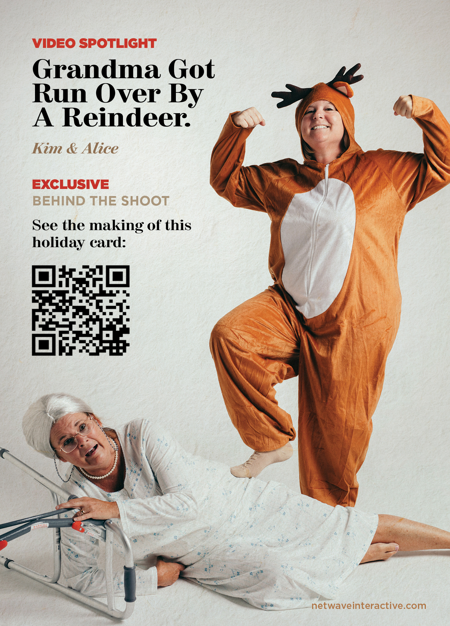 A woman in a garment and a woman in a white dress.