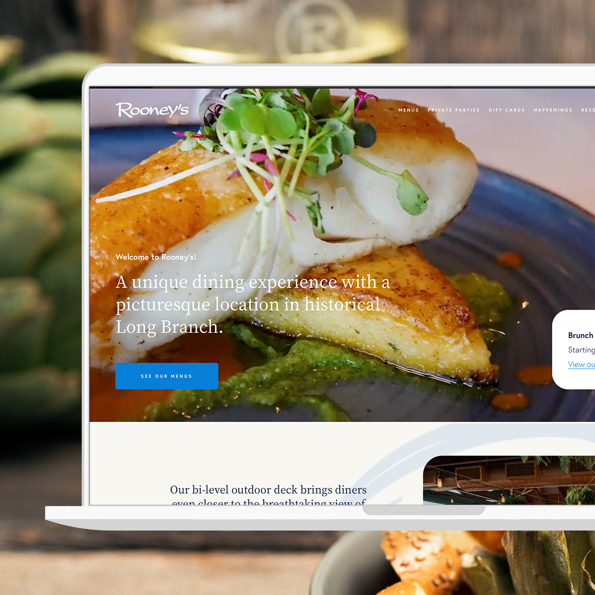 Rooney’s Oceanfront Restaurant Website
