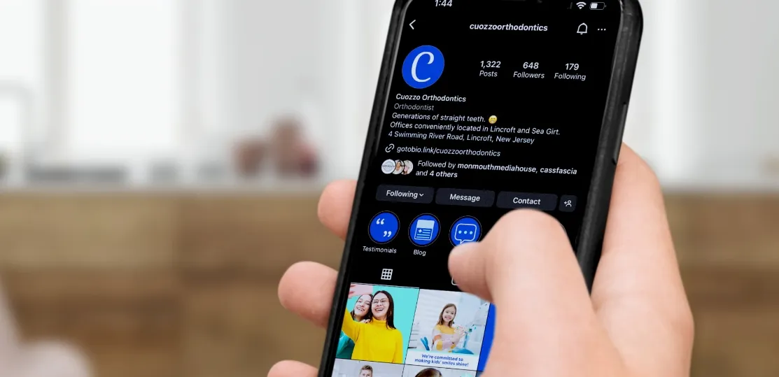 <h6><a>Cuozzo Orthodontics Social Media Content</a></h6> Thumbnail