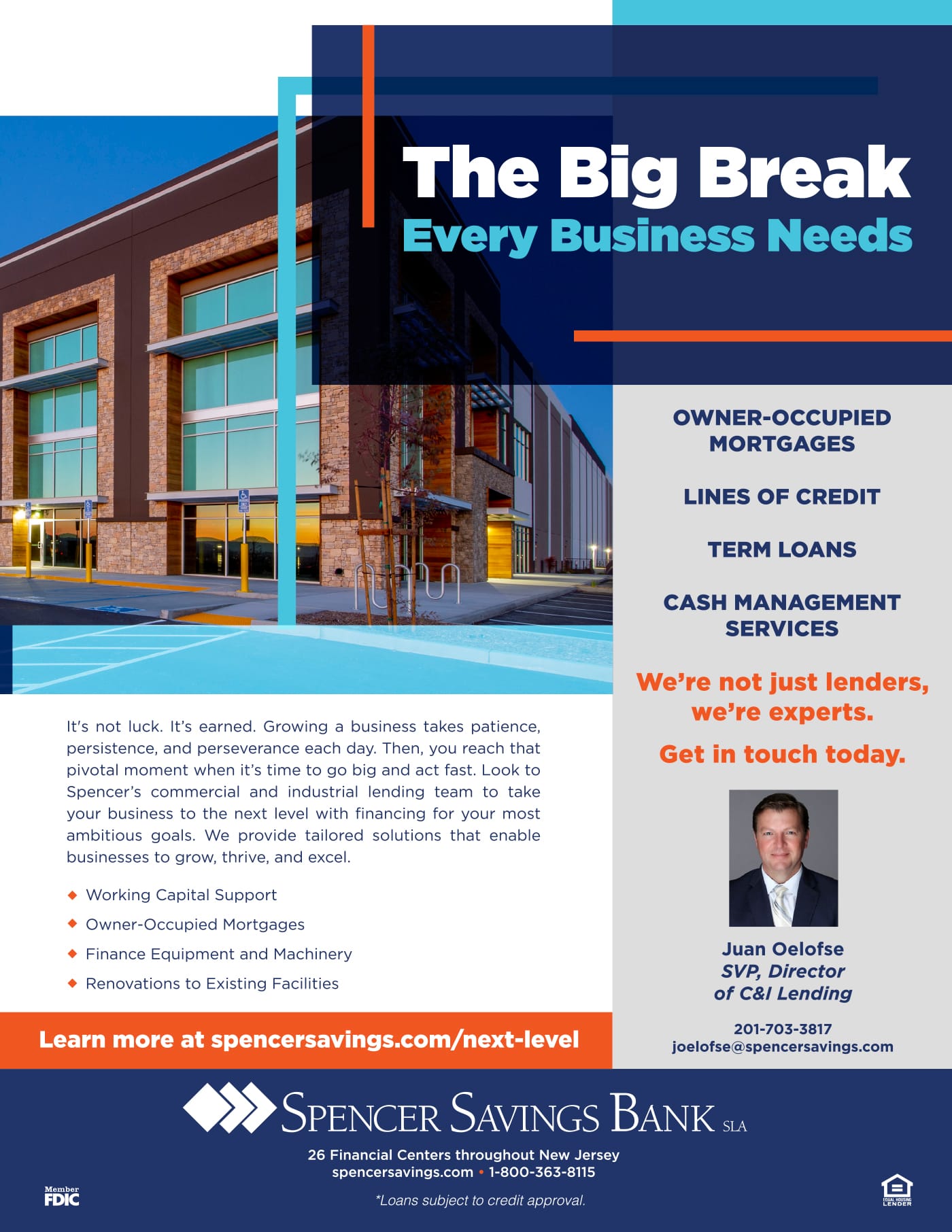 Spencer Savings print advertising