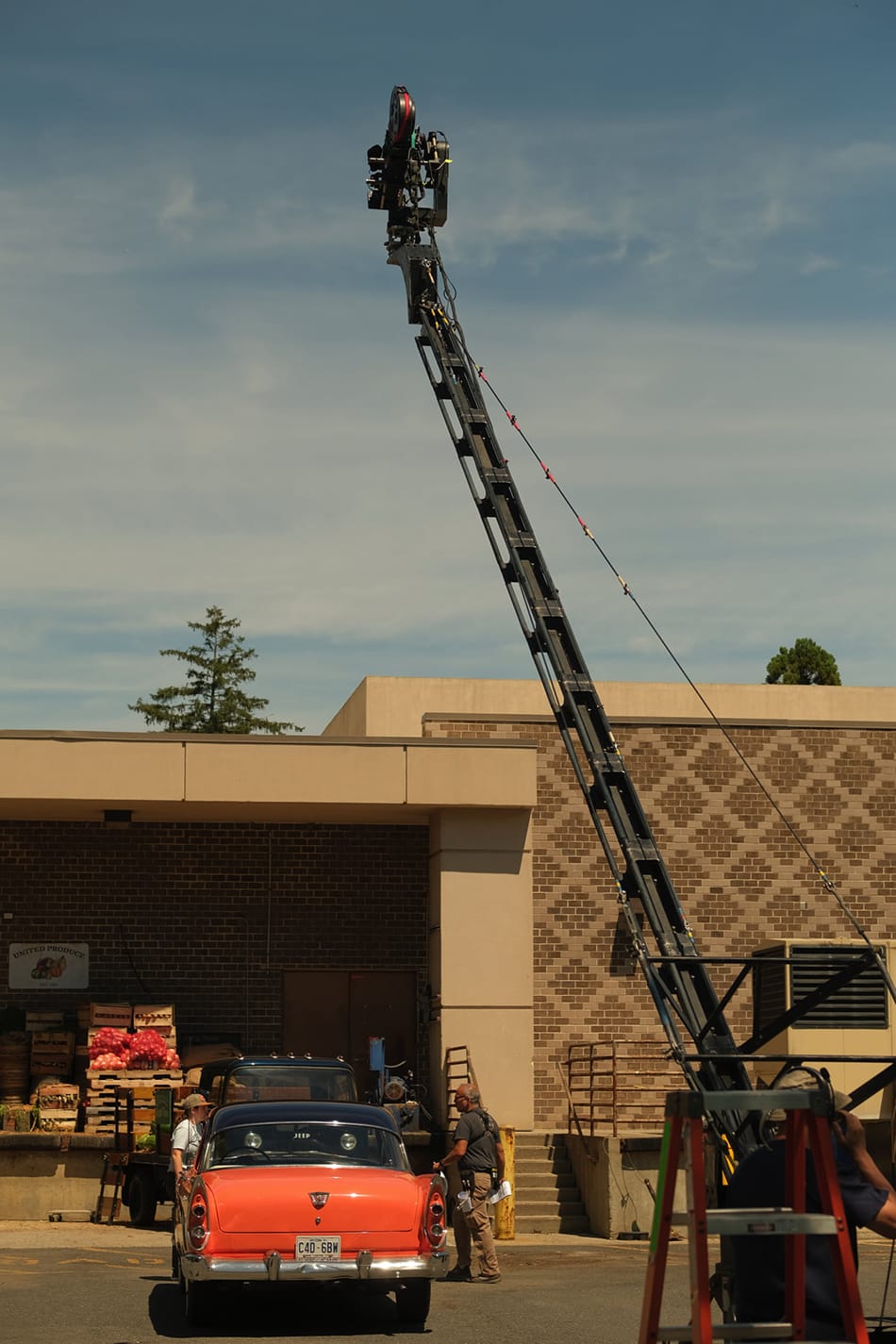 Miranda's Victim Behind the scenes set