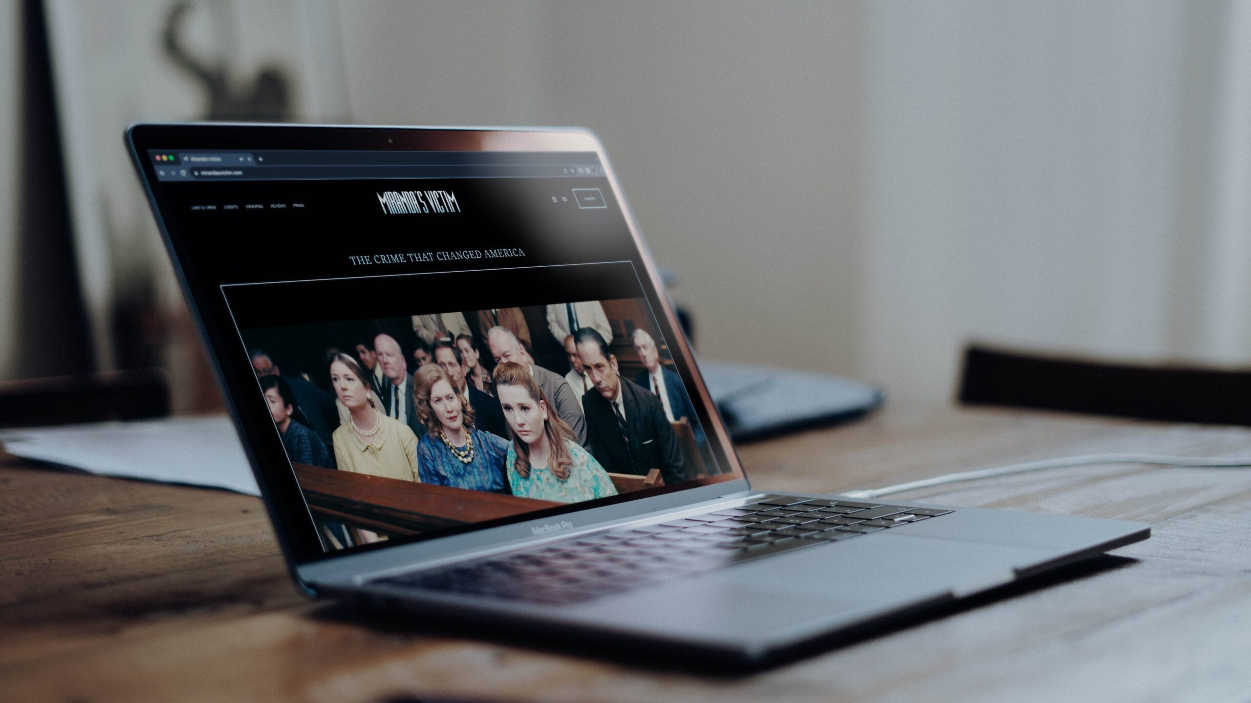 Miranda's Victim website design