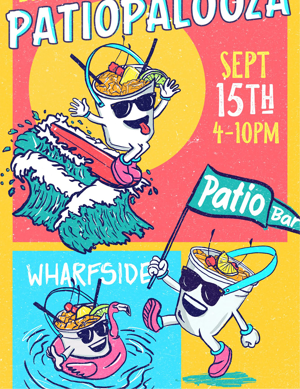Patio Palooza Surf Poster