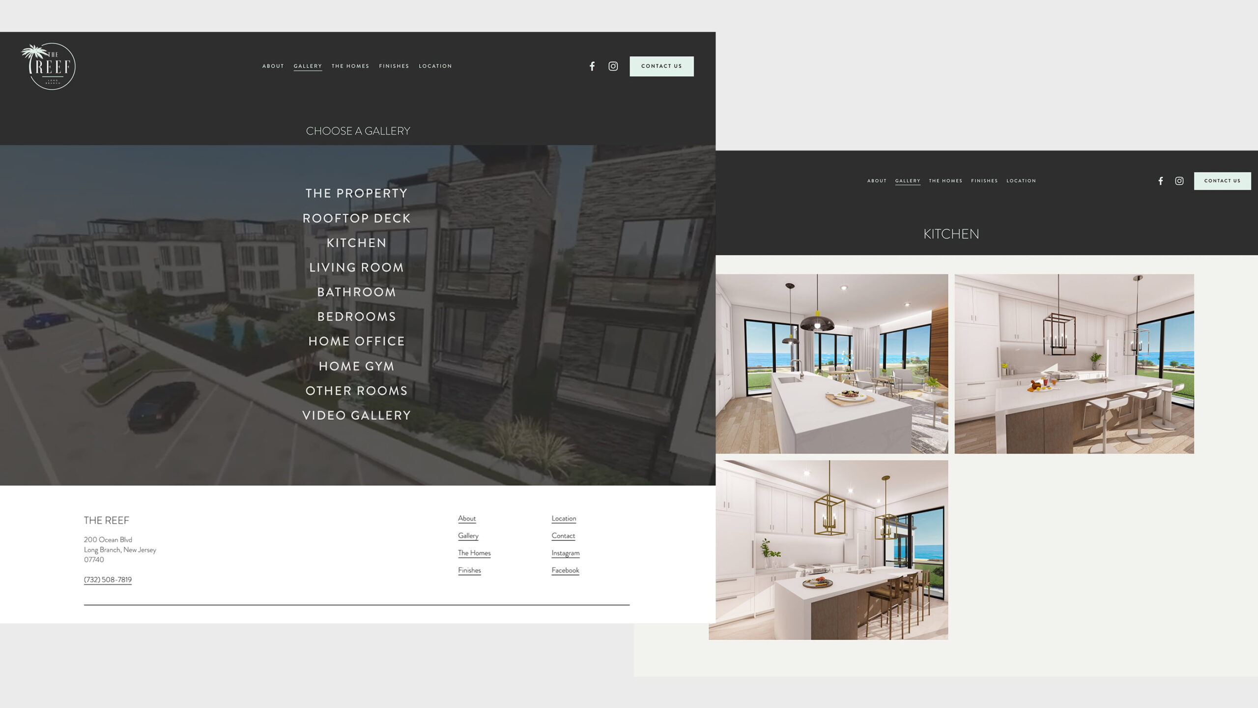 The Reef Website Design