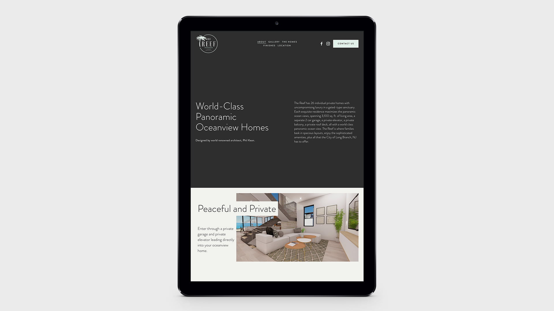 The Reef Website Design