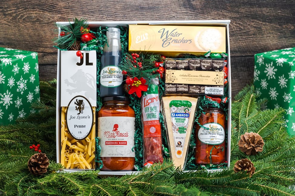 Joe Leone's gift box contents