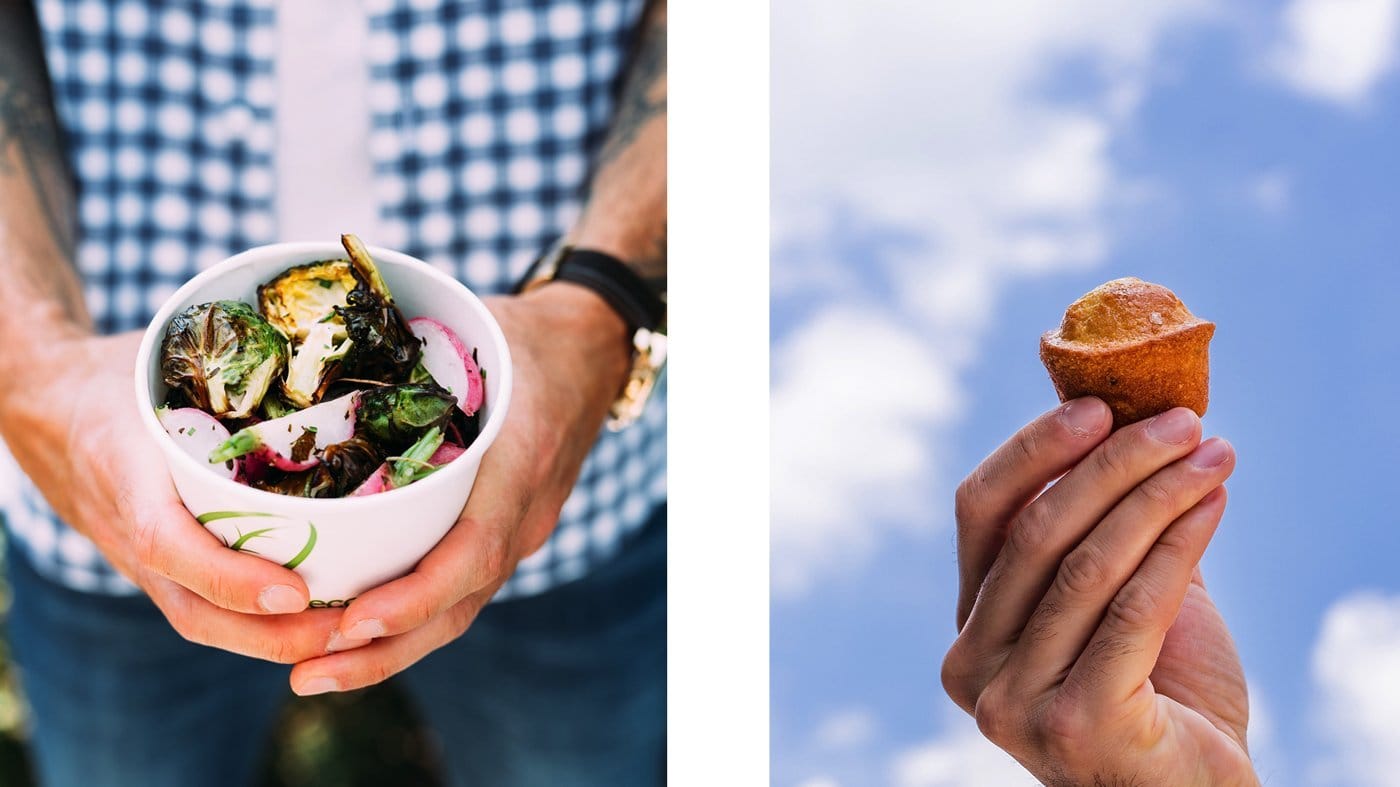 Farmly vegetable bowl and muffin