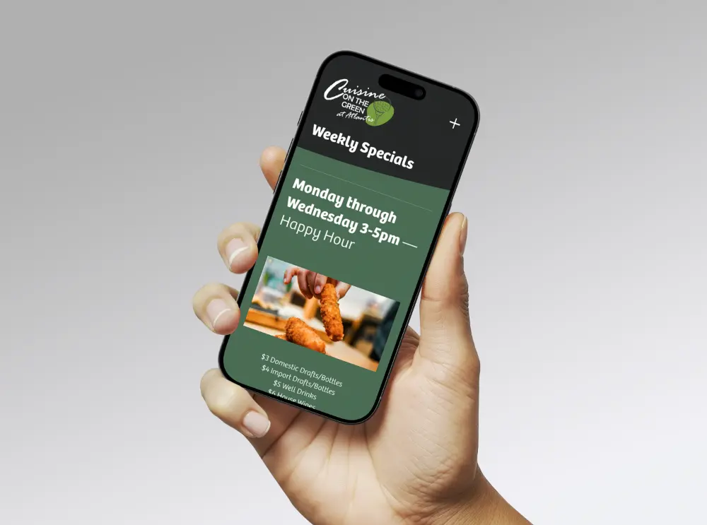 Cuisine on the Green iPhone