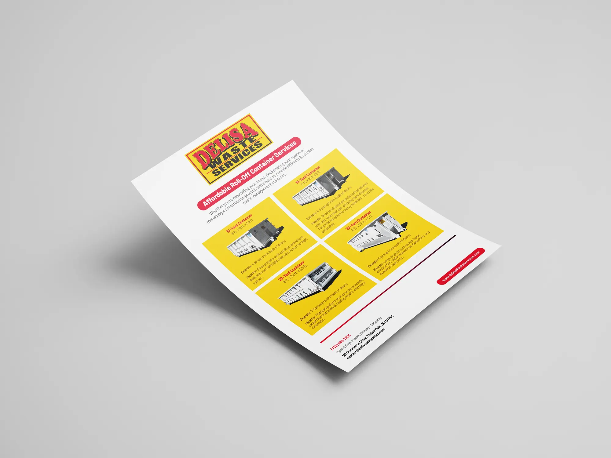 DeLisa Waste Services Printed Materials