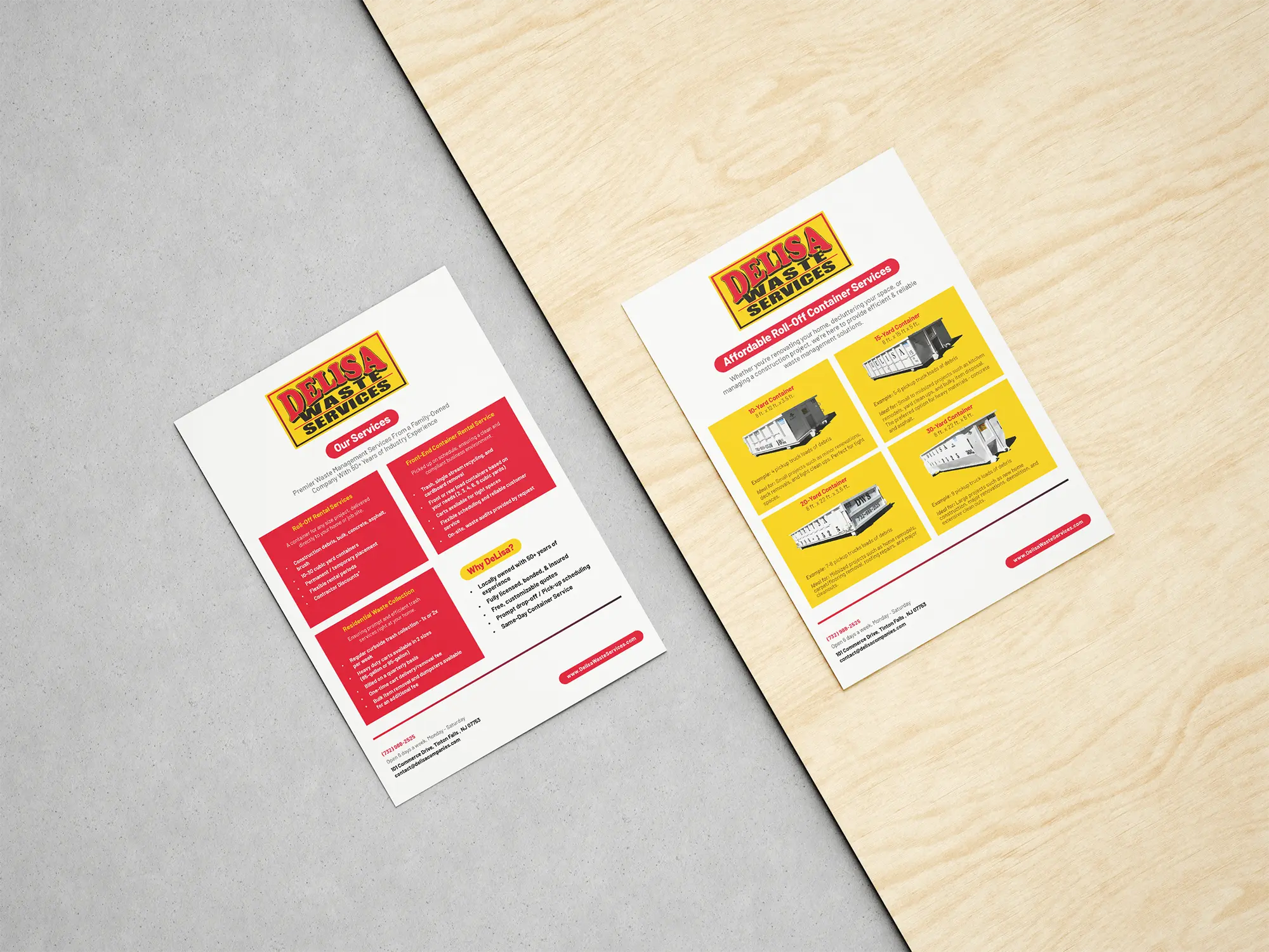 DeLisa Waste Services Printed Materials