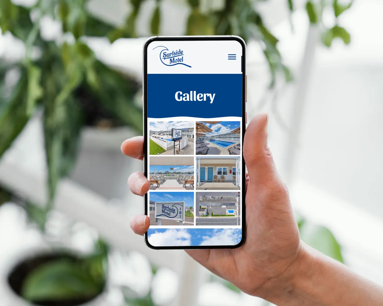 Surfside Motel Website iPhone